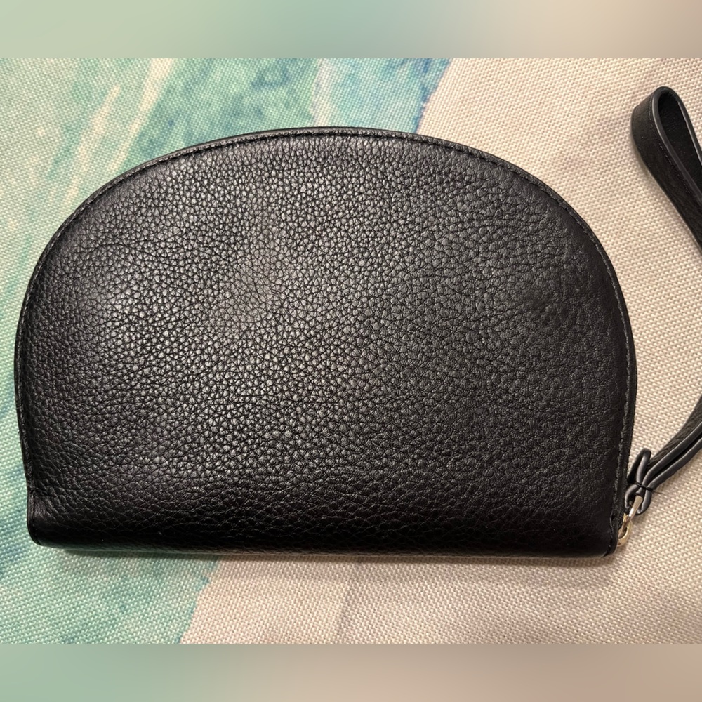 Kate Spade Black Half Moon Leather Wristlet - Picture 6 of 9